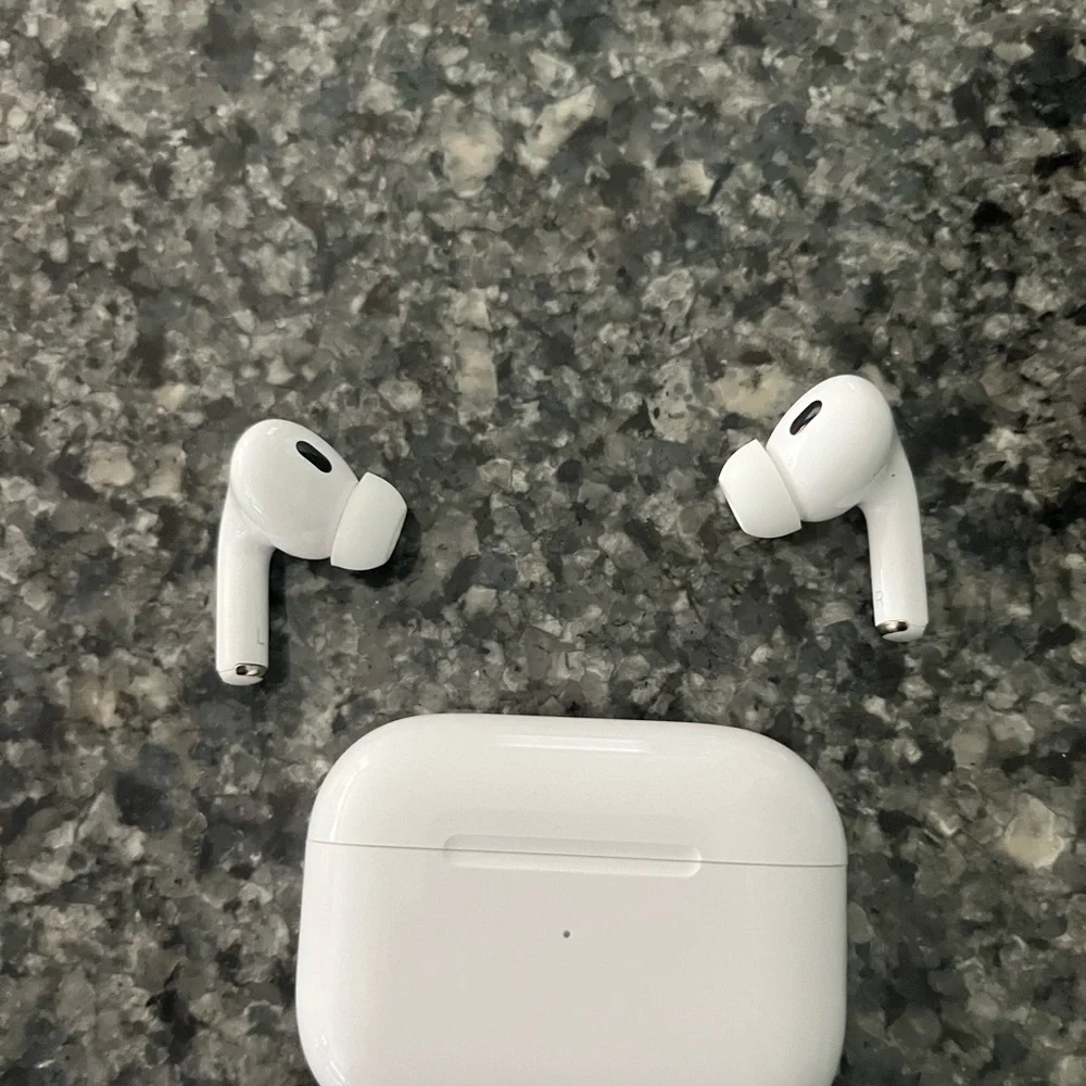 Wireless White Earbuds with Charging Case